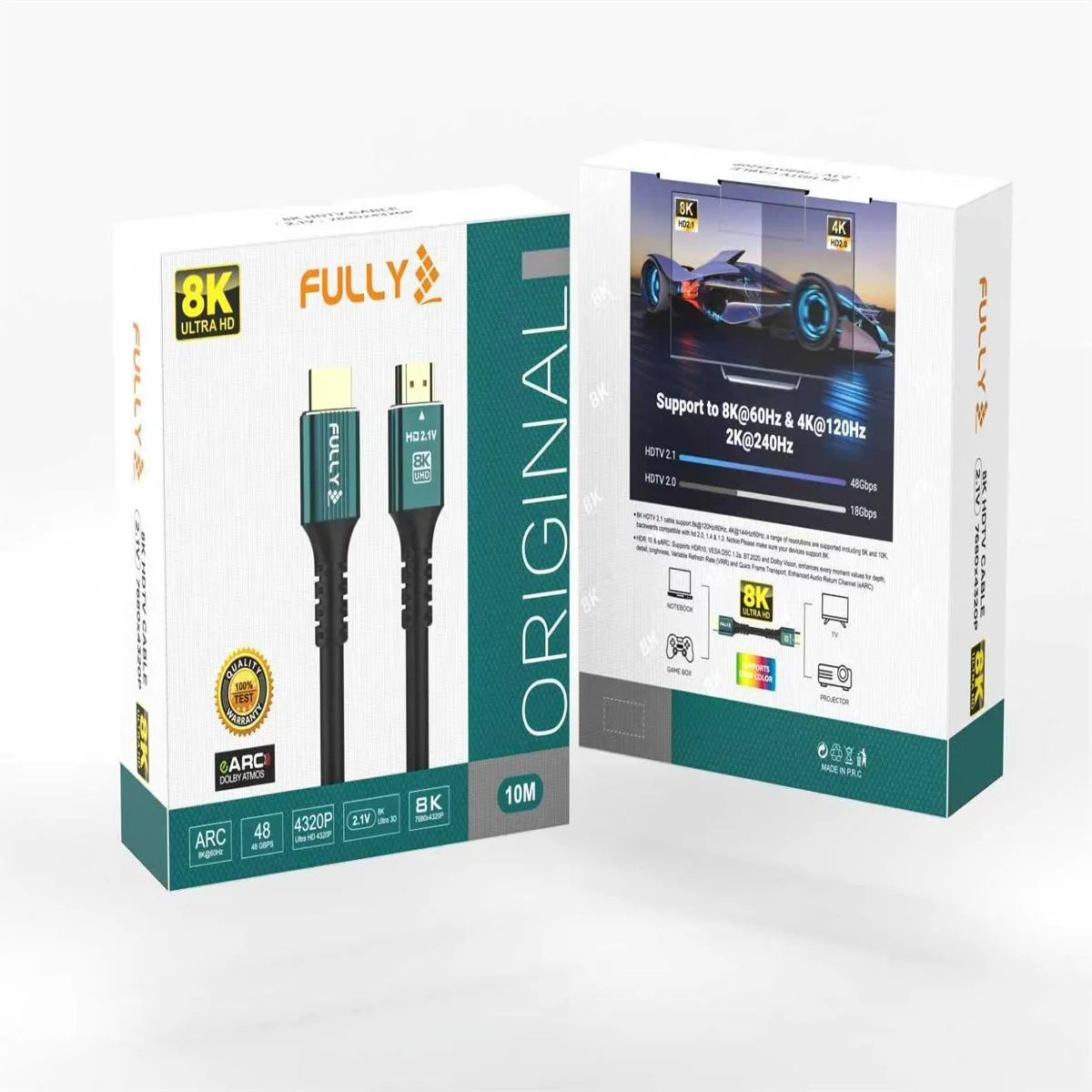 20 Metre 8K HDMI Kablo, Uzun Mesafe Yüksek Çözünürlük