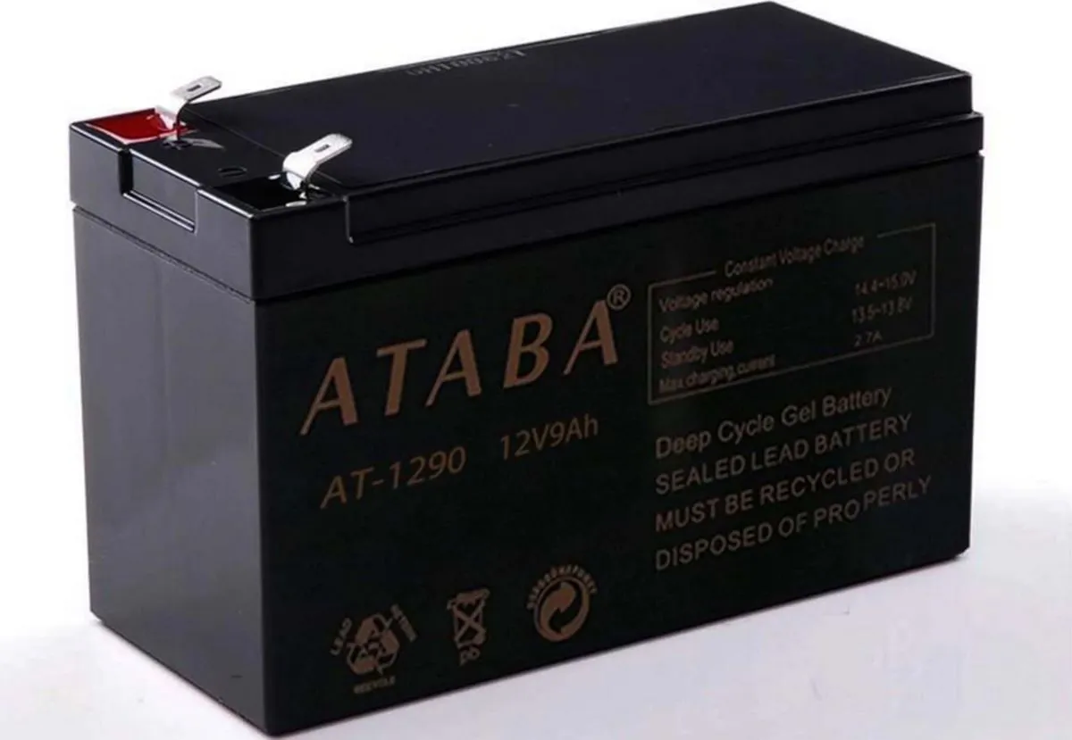 Ataba 12V 9A Kuru Akü, Alarm ve UPS için Yedek Güç