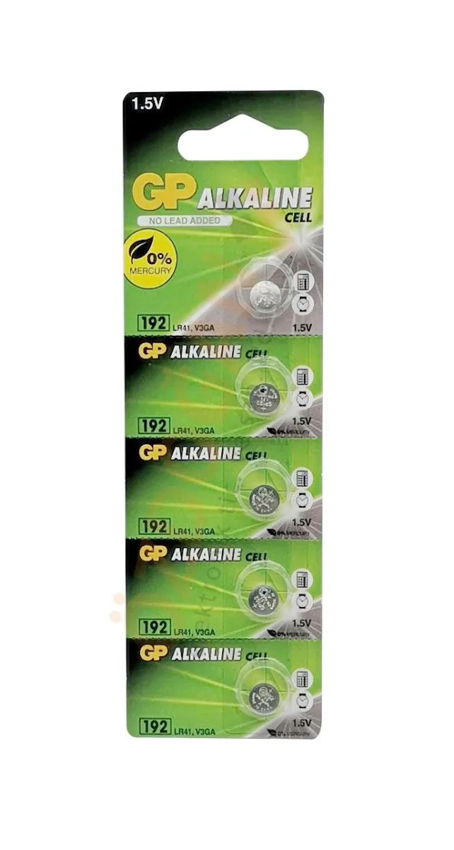 GP 192 LR41 1.5V 5'li Düğme Pil