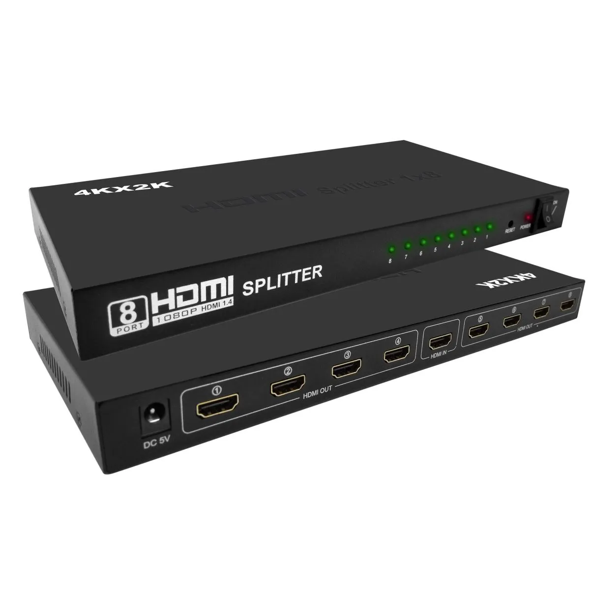 HDMI Splitter 8 Port - Tek Kaynaktan 8 Ekrana