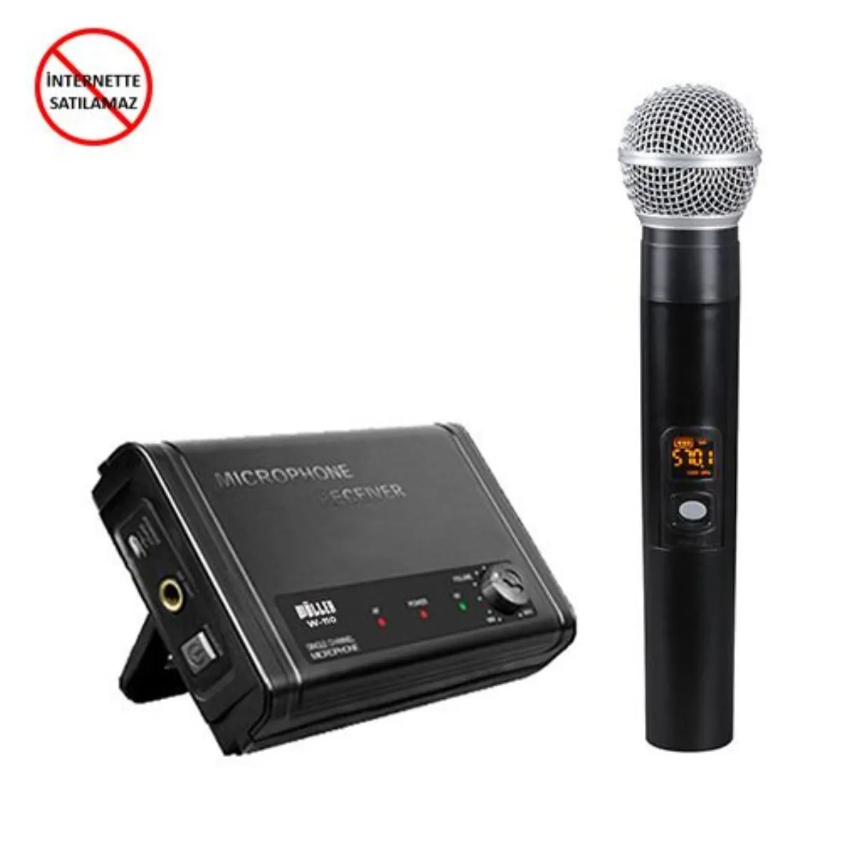 W-110 Tek Kanal El Mikrofonlu Telsiz Mikrofon Seti