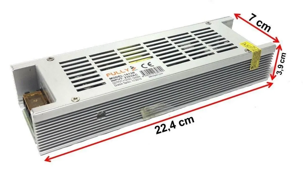 12V 20A Slim Metal Kasa Adaptör 12V 20A Slim Metal Kasa Adaptör