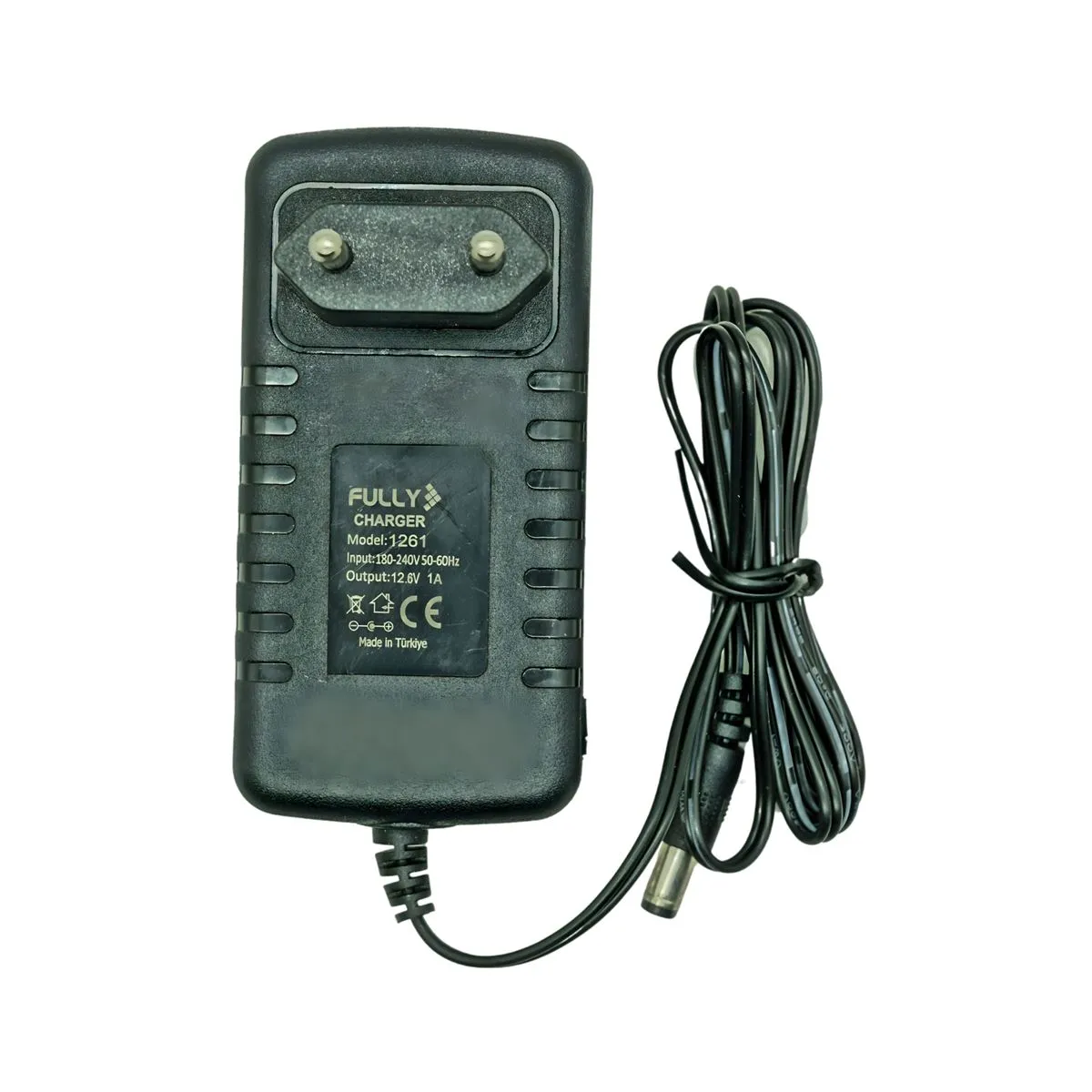 Fully 12.6V 1A 5.5x2.5mm Pil Şarj Adaptörü