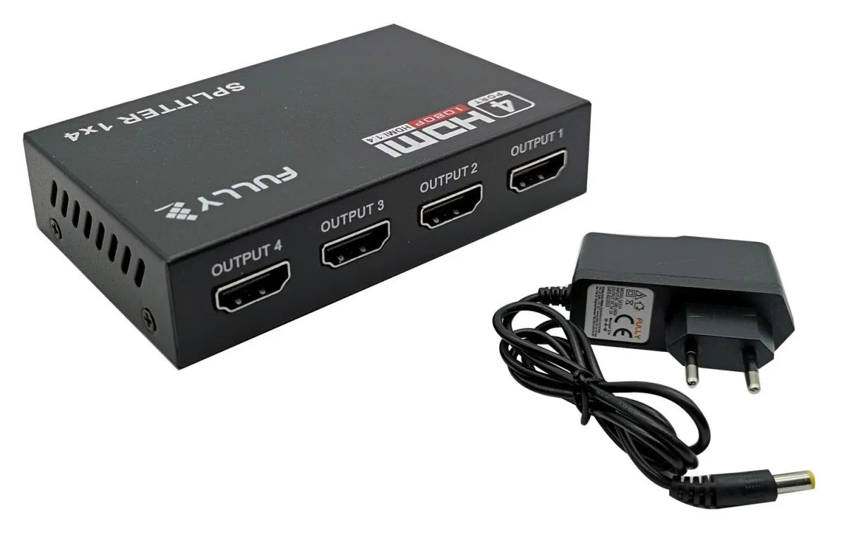 HDMI Splitter 4 Port - Tek Kaynaktan 4 Ekrana