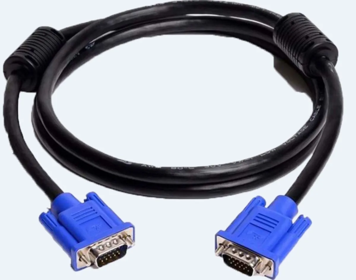 VGA Kablo 1.5 Metre Siyah Monitör Bağlantı Kablosu